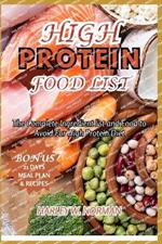 High Protein Food List: The Complete Ingredient list and Food to Avoid For High Protein Diet
