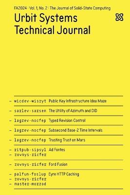 Ustj V1n2 - Urbit Foundation - cover