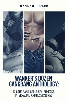 Wanker's Dozen Gang Bang Anthology: 12 Gang Bang, Group Sex, Bukkake, Interracial, and BDSM Stories - Hannah Butler - cover