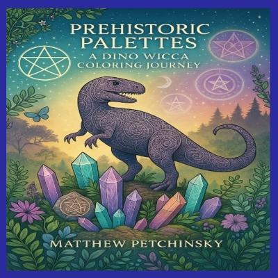 Prehistoric Palettes: A Dino Wicca Coloring Journey - Matthew Petchinsky - cover
