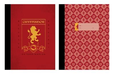Harry Potter: Gryffindor Composition Notebook Set (Set of 2) - Insight Editions - cover