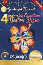 Goodnight Friends: 4-Year-Old's Educational Bedtime Stories with Premium Illustrations: Inspiring Tales of Teamwork and Friendship in Nature's Animal Kingdom