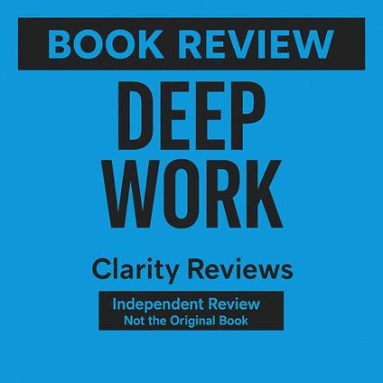 Deep Work — Book Review — Cal Newport