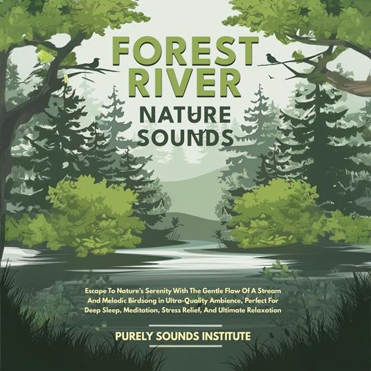 Forest River Nature Sounds: Escape To Nature’s Serenity With The Gentle Flow Of A Stream And Melodic Birdsong in Ultra-Quality Ambience, Perfect For Deep Sleep, Meditation, Stress Relief, And Ultimate Relaxation