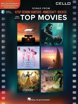 Songs from KPop Demon Hunters, Minecraft, Wicked: And More Top Movies. Cello Play-Along Book with Online Audio - cover
