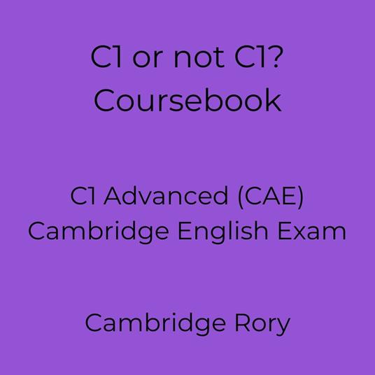 C1 or not C1? Coursebook