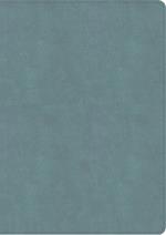 NASB Notetaking Bible, Large Print Edition, Earthen Teal Suedesoft Leathertouch