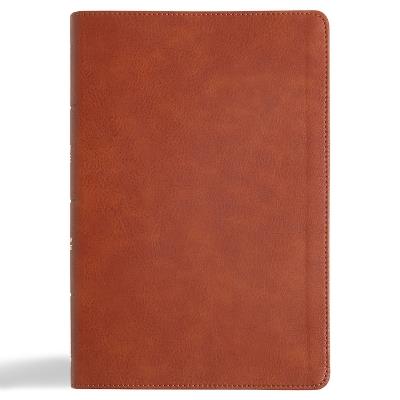 CSB Giant Print Reference Bible, Digital Study Edition, Burnt Sienna Leathertouch, Indexed - Csb Bibles by Holman - cover