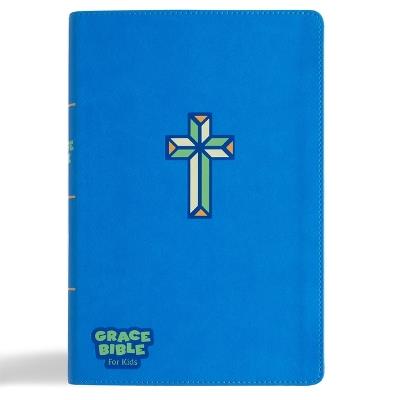 CSB Grace Bible for Kids, Blue Leathertouch (Dyslexia Friendly) - 2k/Denmark,Csb Bibles by Holman - cover