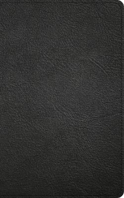 CSB Single-Column Personal Size Reference Bible, Holman Handcrafted Collection, Black Premium Goatskin - Csb Bibles by Holman - cover