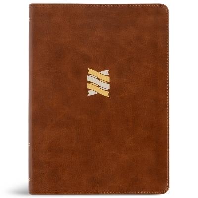 CSB Connecting Scripture New Testament, Brown Leathertouch: A Study Bible of Biblical Allusions and Quotations - Csb Bibles by Holman - cover