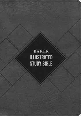 CSB Baker Illustrated Study Bible, Charcoal Leathertouch, Indexed - Csb Bibles by Holman - cover