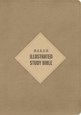 CSB Baker Illustrated Study Bible, Khaki Leathertouch - Csb Bibles by Holman - cover