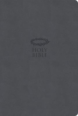 KJV Super Giant Print Reference Bible, Value Edition, Charcoal Leathertouch - cover