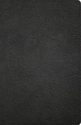 CSB Large Print Personal Size Reference Bible, Optimal Type, Digital Study Edition, Black Genuine Leather, Indexed - Csb Bibles by Holman - cover