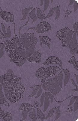 CSB Large Print Personal Size Reference Bible, Optimal Type, Digital Study Edition, Purple Leathertouch - Csb Bibles by Holman - cover