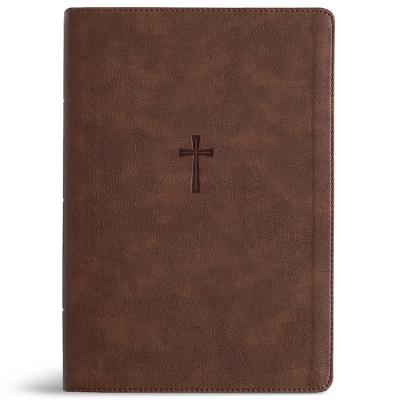 CSB Super Giant Print Reference Bible, Optimal Type, Digital Study Edition, Brown Leathertouch - Csb Bibles by Holman - cover