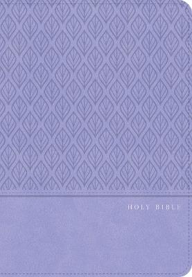 CSB Giant Print Reference Bible, Optimal Type, Digital Study Edition, Lavender Leathertouch, Indexed - Csb Bibles by Holman - cover