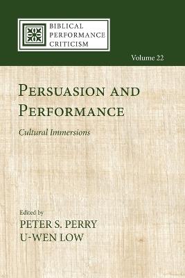 Persuasion and Performance: Cultural Immersions - cover