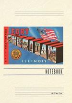Vintage Lined Notebook Greetings from Ft. Sheridan, Illinois