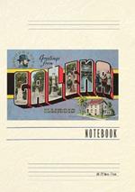 Vintage Lined Notebook Greetings from Galena, Illinois