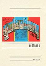 Vintage Lined Notebook Greetings from Galesburg, Illinois