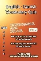 English - Danish Vocabulary Quiz - Match the Words - Volume 2
