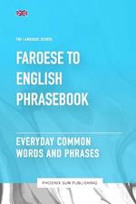 Faroese To English Phrasebook - Everyday Common Words And Phrases