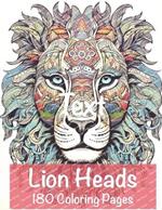 LIONS HEADS 180 coloring pages