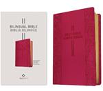 Bilingual Bible / Biblia Bilingüe Nlt/Ntv (Leatherlike, Pink Rose)