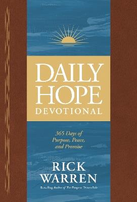 Daily Hope Devotional: 365 Days of Purpose, Peace, and Promise - Rick Warren - cover
