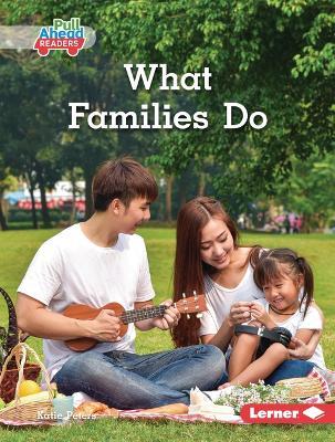 What Families Do - Katie Peters - cover