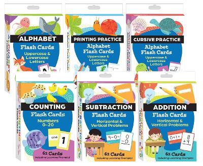 Literacy and Math Flash Cards 6-Deck Set - Teacher Created Materials - cover
