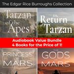Edgar Rice Burroughs Collection, The - Tarzan (Books 1 & 2) & John Carter of Mars (Books 1 & 2)