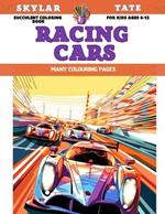 Succulent Coloring Book for kids Ages 6-12 - Racing Cars - Many colouring pages