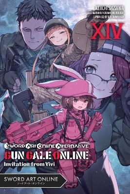Sword Art Online Alternative Gun Gale Online, Vol. 14 (light novel): Invitation from Vivi - Keiichi Sigsawa,Kouhaku Kuroboshi,Reki Kawahara - cover