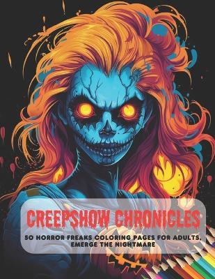 Creepshow Chronicles: 50 Horror Freaks Coloring Pages for Adults Emerge the Nightmare