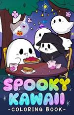 Spooky Kawaii Coloring Book: Mini Halloween Coloring Book For Kids