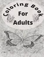 Coloring Book for Adults 50 picture outline Animals Forest Fairy Butterflies