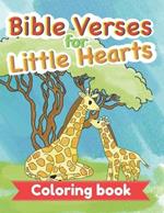 Bible Verses for Little Hearts: Coloring book