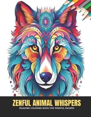 Zenful Animal Whispers: Relaxing Coloring Book for Mindful Escapes, 50 Pages, 8.5 x 11 inches - June M McCoy - cover