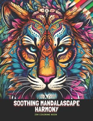 Soothing Mandalascape Harmony: Zen Coloring Book, 50 Pages, 8.5 x 11 inches - Sophia A Lynch - cover