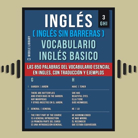 Inglés (Inglés Sin Barreras) Vocabulario Inglés Basico - 3 - GHI