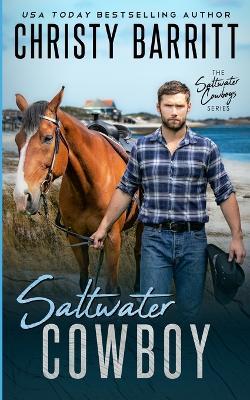 Saltwater Cowboy: An Edge of Your Seat Christian Romantic Suspense Novel with Wild Horses and an Isolated NC Island - Christy Barritt - cover