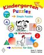 Kindergarten Puzzles - Level 1: Simple Puzzles, Worksheets, and Activities for Kids