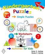 Kindergarten Puzzles - Level 2: Simple Puzzles, Worksheets, and Activities for Kids