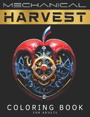 Mechanical Harvest Coloring Book for Adults: A Stress-Relieving Adult Coloring Book of Fruits and Vegetables for Women and Men with Intricate Mechanical Patterns for Relaxation, Calm, Mindfulness and Anxiety Reduction - Amanda S Olsen - cover