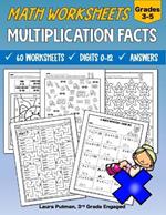 Multiplication Facts Worksheets: Grades 3-5 Digits 0-12 Math Worksheets