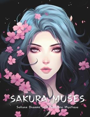 Sakura Muses; A Sakura and Beauty Inspired Coloring Retreat [8.5x11]: Portraits & Petals - 50 Artistic Expressions of Feminine Grace and Cherry Blossom Charm - Ins Dsign - cover