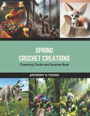 Spring Crochet Creations: Charming Chicks and Bunnies Book - Anthony N Young - cover